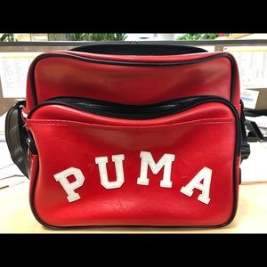 Vintage Red PUMA satchel